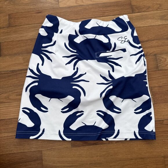 Sydney Elizabeth Women's Golf Skort Pockets White/Blue Size 2 - Picture 4 of 4
